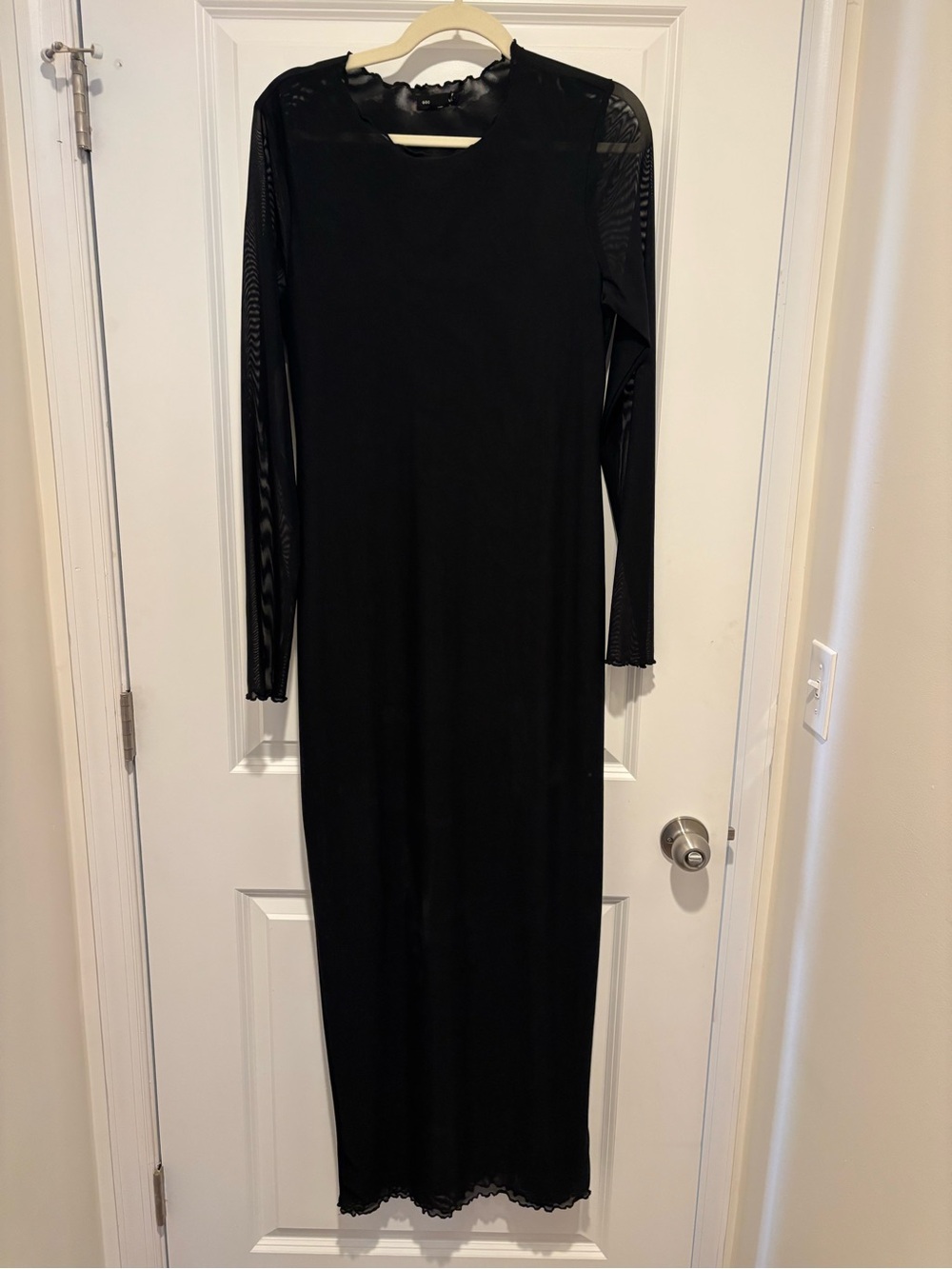 Good American Sheer Black Bodycon Dress